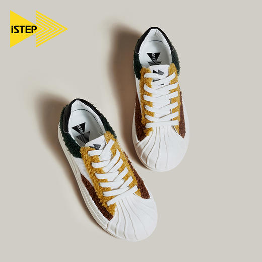 ISTEP增高鞋帆布棋盘格鞋帆布鞋休闲简约鞋子 商品图0