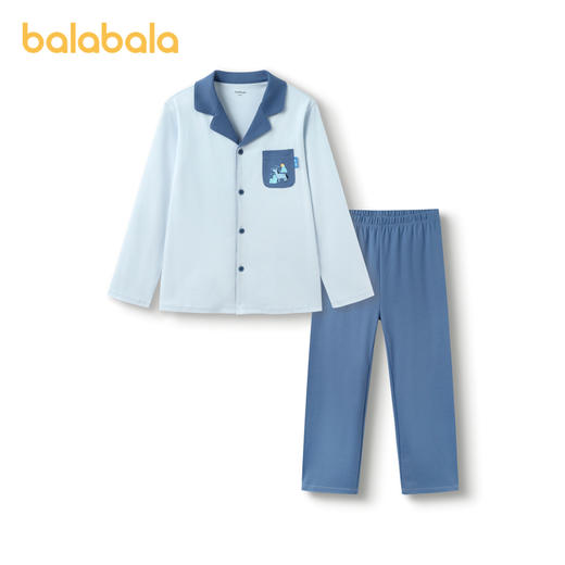 巴拉巴拉儿童睡衣套装纯棉秋季男童女童家居服宝宝小中大童亲肤潮 商品图4