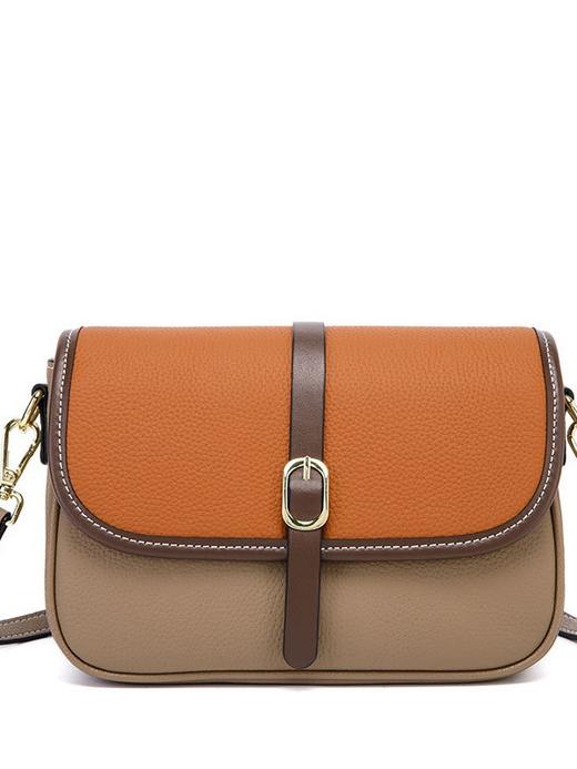 【轻松出行 演绎时尚】2024新款斜挎包 女高级感 小众软皮包 百搭休闲通勤 大容量单肩包-QQ 商品图4