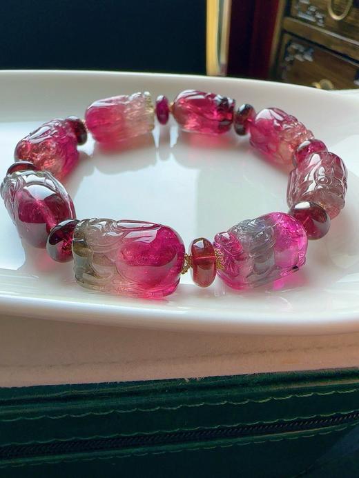 40.6g 雕刻碧玺手链 商品图1