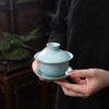 （有收藏证书）青瓷雅韵·天青汝窑茶具套组 | 福建陶艺大师监制，绝美天青色，揽宋人风雅茶席【G】 商品缩略图1