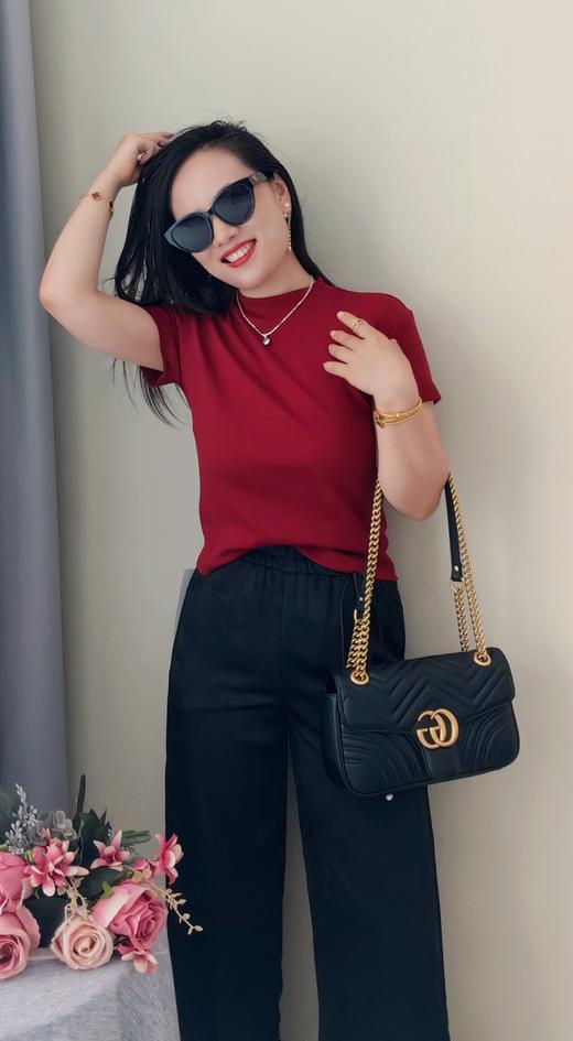 心水显瘦小螺纹经典款短袖纯色舒适打底tee！ 商品图1