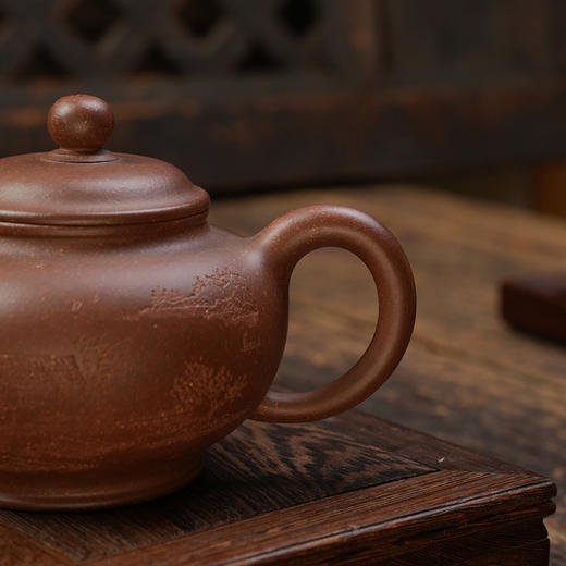 郭琴 掇只壶 宜兴紫砂原矿茶壶紫砂壶功夫茶泡茶壶茶具仿古 商品图6