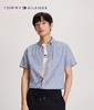 【特价商品不退不换】TOMMY 短袖衬衫男  MW35238-0GY 蓝白格纹. 商品缩略图4