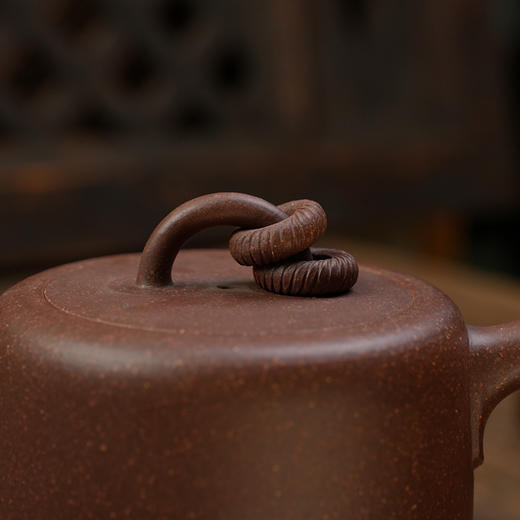 郭琴 夙慧壶 紫泥 宜兴紫砂原矿茶壶紫砂壶功夫茶泡茶壶茶具仿古 商品图6