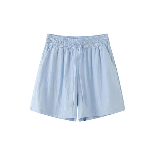 【浅绿冰丝山本短裤外穿】夏季新款 高腰阔腿中裤 宽松休闲五分裤 轻薄透气 商品图4