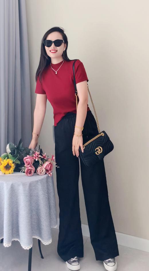 心水显瘦小螺纹经典款短袖纯色舒适打底tee！ 商品图4