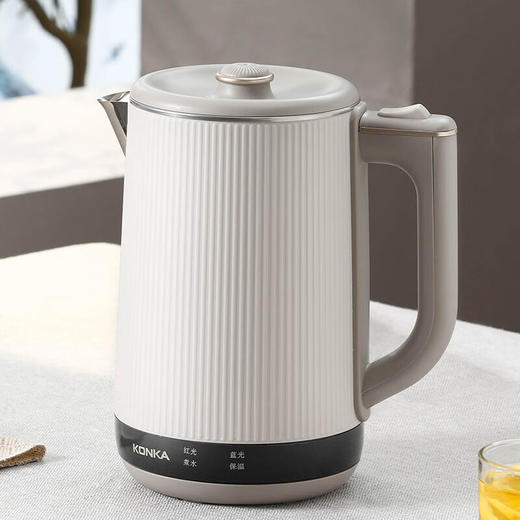  康佳（KONKA）电水壶热水壶加大容量2L 家用烧水壶烧水304不锈钢 双层防烫无缝内胆隔热防烫KDSH-2055-M 商品图2