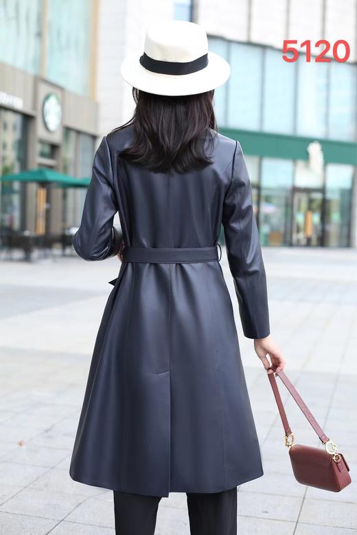 青黛、春碧色皮风衣LZ3PD01 商品图2