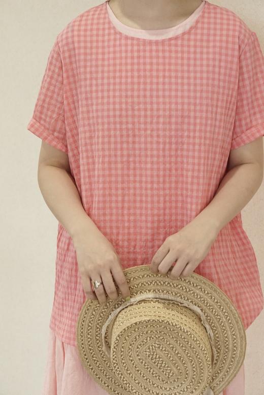 apuntob格纹圆领上衣 商品图11