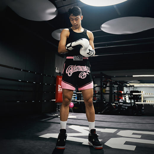 有志者UZIS 美式篮球拳击短裤男运动训练夏季网眼四分裤[重拳出击 商品图2