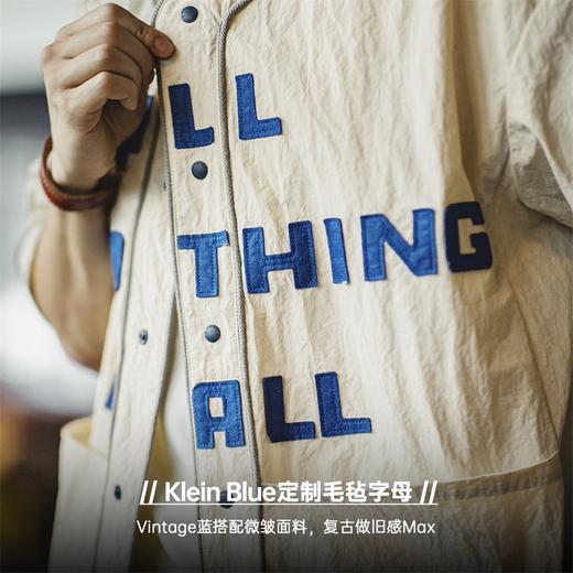 马登工装 美式复古开襟棒球衫Vibe撞色字母短袖衬衣男士Vintage衬衫夏 商品图2