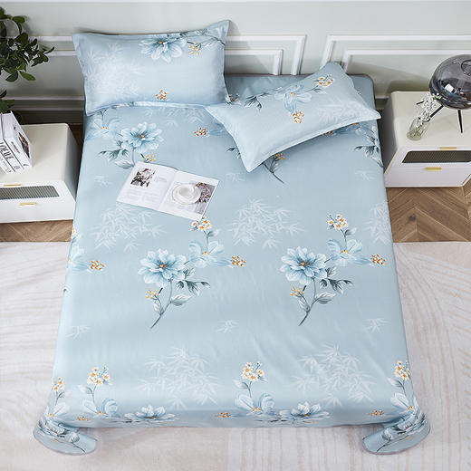 红蜻蜓 家纺夏天凉席冰丝席三件套单双人通用可机洗席子夏季宿舍用-竹影 席子/230*250cm 商品图0