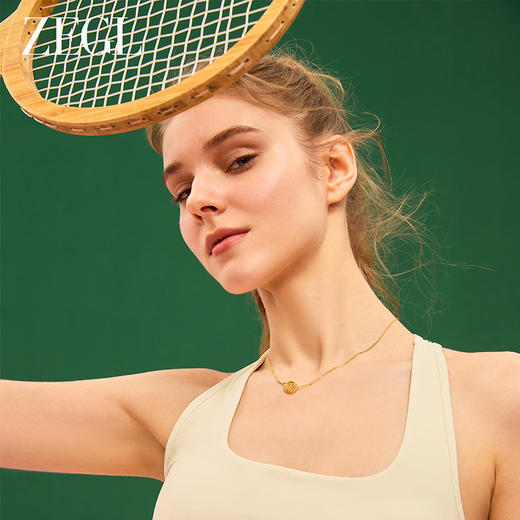 ZEGL设计师运动系列925纯银网球拍项链女款2024新款轻奢小众配饰 商品图3