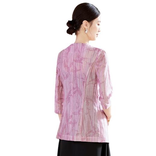 雀说天丝西装外套女薄款七分袖上衣韩版修身高级感气质休闲小西服AL24925 商品图4