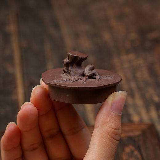 欧咏 松柏壶 宜兴紫砂原矿茶壶紫砂壶功夫茶泡茶壶茶具仿古 商品图9