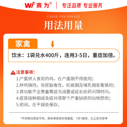 【禽用】兽用 20%氟苯尼考粉猪禽呼吸道感染肠道生殖道病肺炎咳喘链球菌病 商品图3