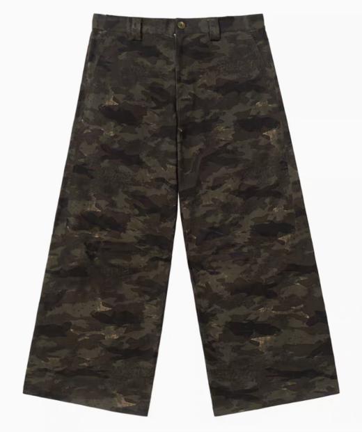 Simple Project/K2489/迷彩宽松分割立裁宽腿直筒廓形长裤 商品图5