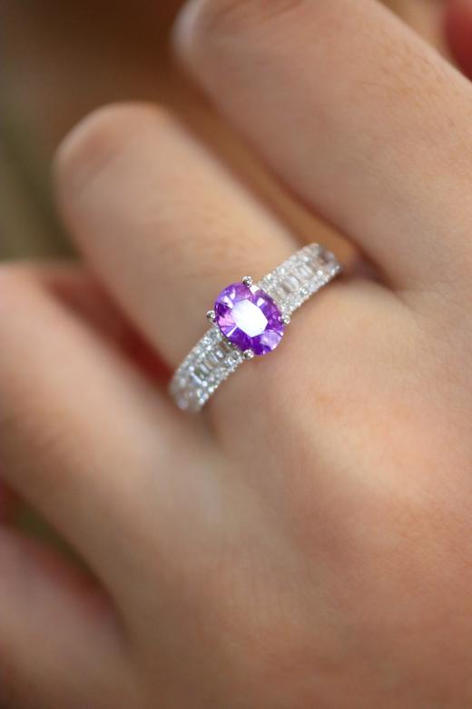 1.08ct 蓝宝石戒指 商品图7