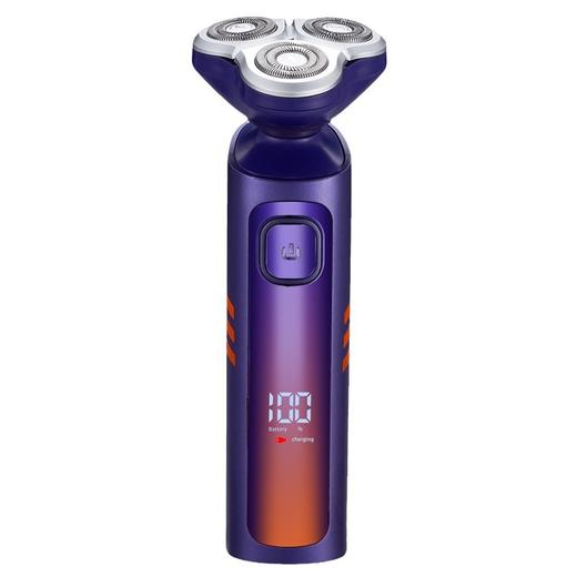 「礼盒装！颜值派」男士全身水洗刮胡刀USB充电式智能浮动三刀头居家日用便携电动剃须刀 商品图4