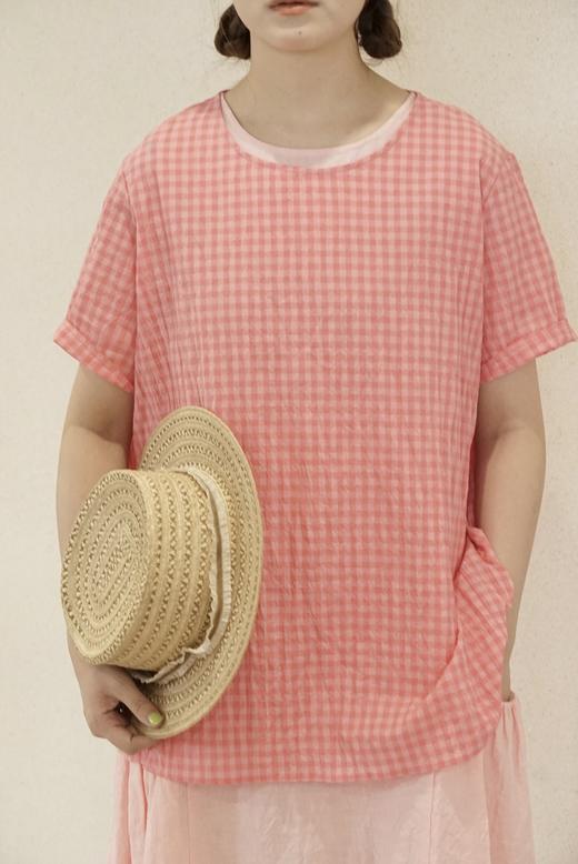 apuntob格纹圆领上衣 商品图10