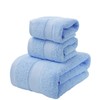 洁丽雅（Grace）纯棉亲肤素色浴巾毛巾方巾三件套 6733颜色随机 商品缩略图0