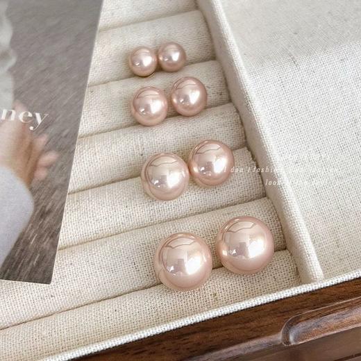 珍珠磁吸耳骨夹新款香槟色珍珠耳夹简约复古气质无需耳洞免打孔潮 商品图7