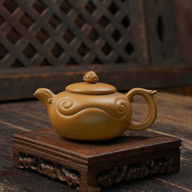 马银锁 吉祥如意壶 本山绿泥宜兴紫砂原矿茶壶紫砂壶功夫茶泡茶壶茶具仿古