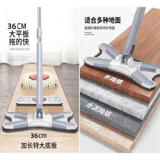 💓【点点橙圆蝴蝶拖把】✅1、模仿真人手拧结构，如同双人四手用力拧布💰💰，以智能机械化的方式实现拧干 🔹 商品图2