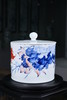青花点彩金麟图茶罐 商品缩略图0