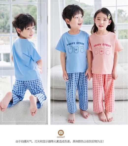 🛒【格纹莱卡棉家居服套装】🌸1、像果冻一样清新马卡龙配色，质感绝啦！好看又好穿！🉑 商品图0