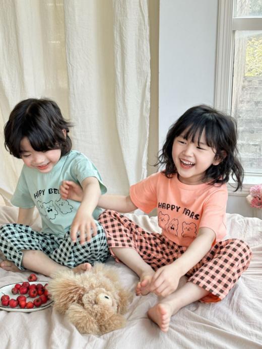 🛒【格纹莱卡棉家居服套装】🌸1、像果冻一样清新马卡龙配色，质感绝啦！好看又好穿！🉑 商品图4