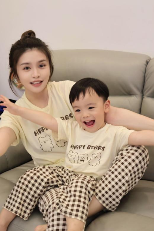 🛒【格纹莱卡棉家居服套装】🌸1、像果冻一样清新马卡龙配色，质感绝啦！好看又好穿！🉑 商品图3