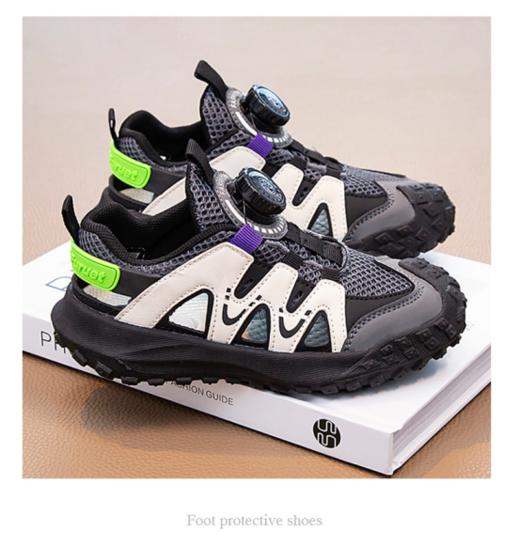 🔥🔥【岁愿儿童夏季包头透气熊猫鞋】💥2024爆款软底跑步运动系列❤️ 商品图3