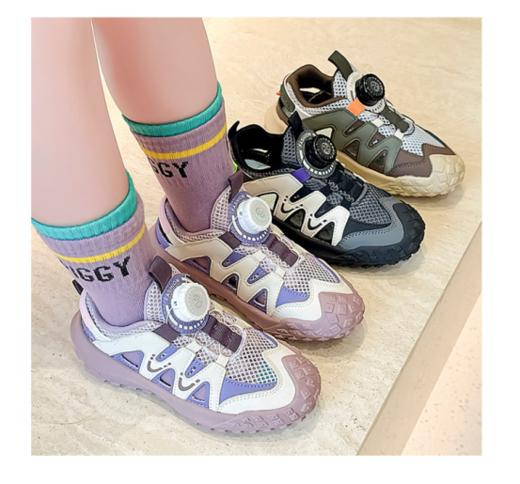 🔥🔥【岁愿儿童夏季包头透气熊猫鞋】💥2024爆款软底跑步运动系列❤️ 商品图1