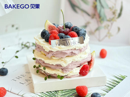 《森林莓酸奶芝士》半糖蛋糕（减糖50%） 商品图0
