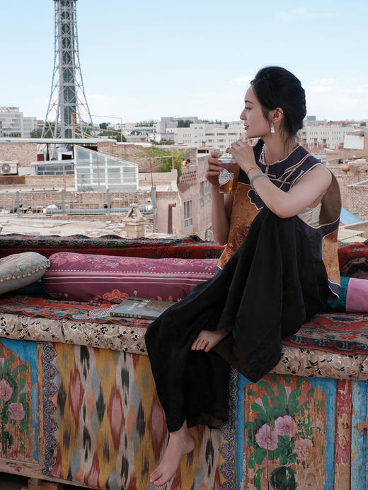 盛唐牡丹盛奢系列| 限量款| 高货-宋锦祥云龙纹如意一字襟坎肩(特殊商品不退不换) 商品图6