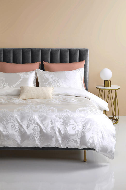 【维科家纺】素色大提花四件套-皎皎之光 商品图0