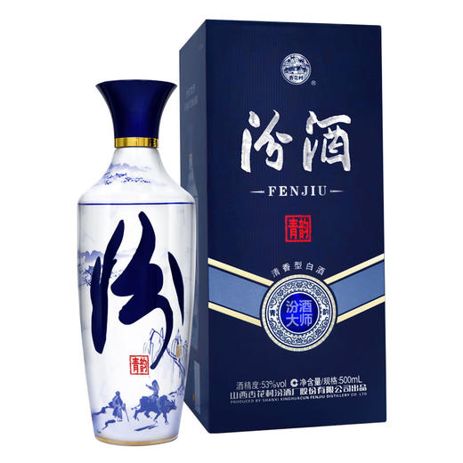 汾酒汾酒大师版青韵 53度清香型白酒 整箱500ml*6瓶包邮 商品图0