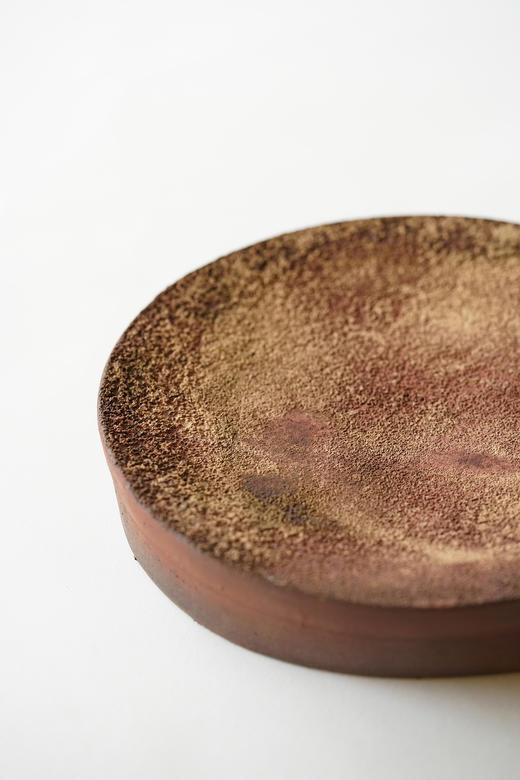 野口悦士16｜17 赤锖｜台皿 商品图1