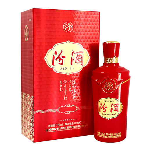 汾酒 金贵汾酒 53度清香型白酒 整箱500ml*6瓶包邮 商品图1