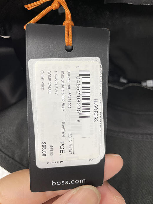 HUGO BOSS/胡戈波士 男士联名款渔夫帽防晒太阳帽遮阳帽 商品图3