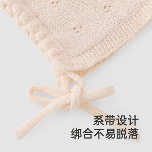 【商场同款】英氏婴儿帽子秋冬保暖贴面帽女童羊毛帽子 商品图3