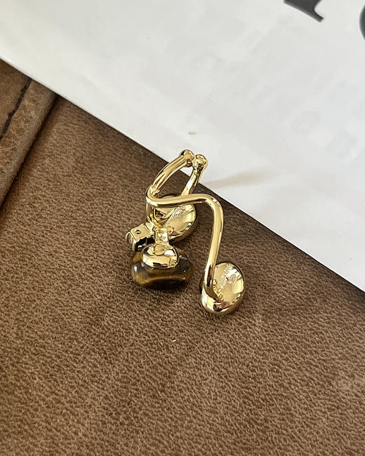 现货 THS 6.29-无 hefang家 咖啡豆 独特造型耳夹 单只耳夹 CU1203 商品图8