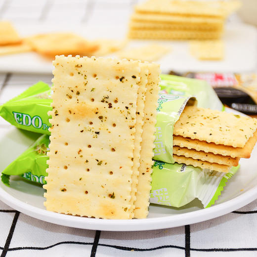 EDO Pack 休闲零食小饼干 梳打饼海苔味+五谷味+芝麻味 3种口味精心挑选 商品图3