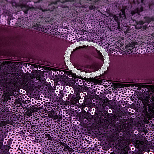 PF8F3斯尔丽24新款商场同款宴会着装礼服大气高端悬垂显瘦高定长款亮片连衣裙 商品图4