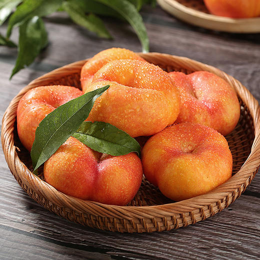 【陕西彩虹油蟠桃】香甜浓郁 饱满多汁 果肉金黄 4斤装 商品图0