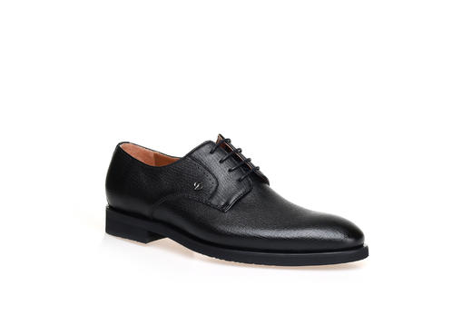 豪麟名鞋都彭鹿皮革男鞋皮鞋E33220712黑色 商品图0