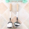 二钉木柄不锈钢锅铲锅勺 1把 餐具汤勺锅铲家用长柄勺子厨房用品 商品缩略图1