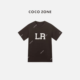 COCO ZONE "棕系”夏季字母短袖T恤百搭显瘦圆领上衣CC2B1147